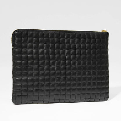 CELINE レディース クラッチバッグ C CHARM POUCH 10B813BFL BLACK 38NO ブラック