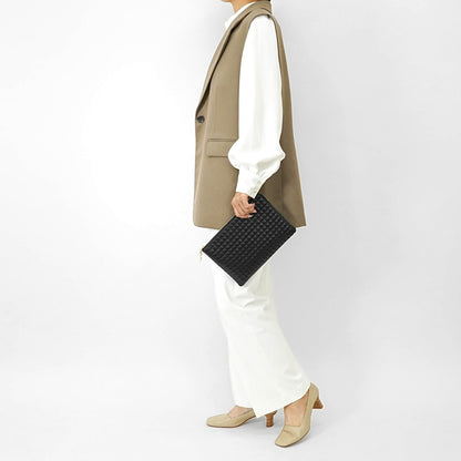 CELINE レディース クラッチバッグ C CHARM POUCH 10B813BFL BLACK 38NO ブラック