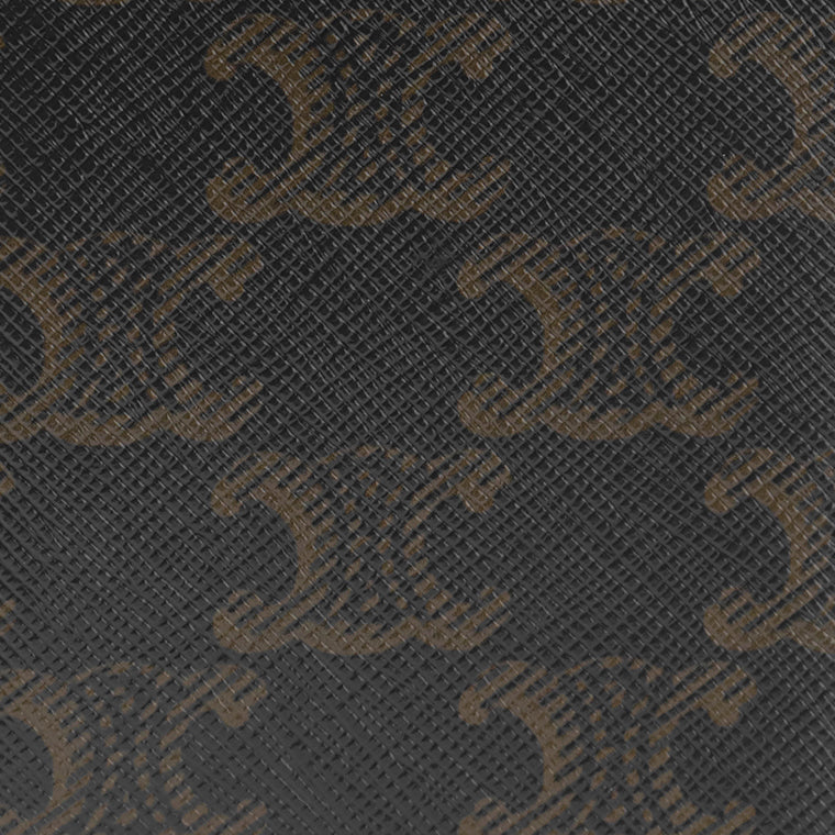 CELINE メンズ 2つ折り財布 COMPACT WALLET IN TRIOMPHE CANVAS 10E492BZR BLACK ブラック 38SI