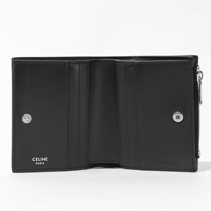 CELINE メンズ 2つ折り財布 COMPACT WALLET IN TRIOMPHE CANVAS 10E492BZR BLACK ブラック 38SI