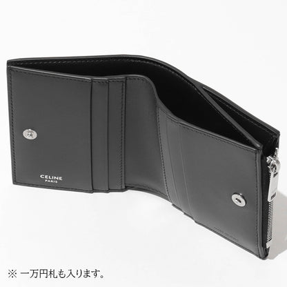 CELINE メンズ 2つ折り財布 COMPACT WALLET IN TRIOMPHE CANVAS 10E492BZR BLACK ブラック 38SI