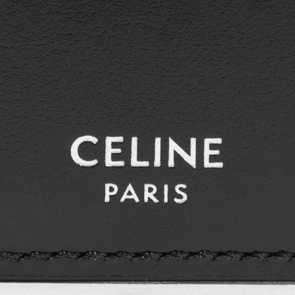 CELINE メンズ 2つ折り財布 COMPACT WALLET IN TRIOMPHE CANVAS 10E492BZR BLACK ブラック 38SI