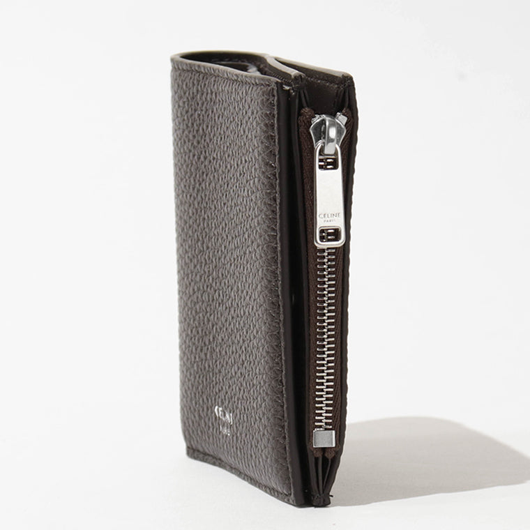 CELINE メンズ 2つ折り財布 COMPACT WALLET 10E493GTH ESPRESSO エスプレッソ 19ES BROWN