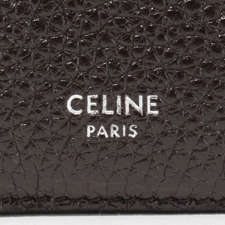 CELINE メンズ 2つ折り財布 COMPACT WALLET 10E493GTH ESPRESSO エスプレッソ 19ES BROWN