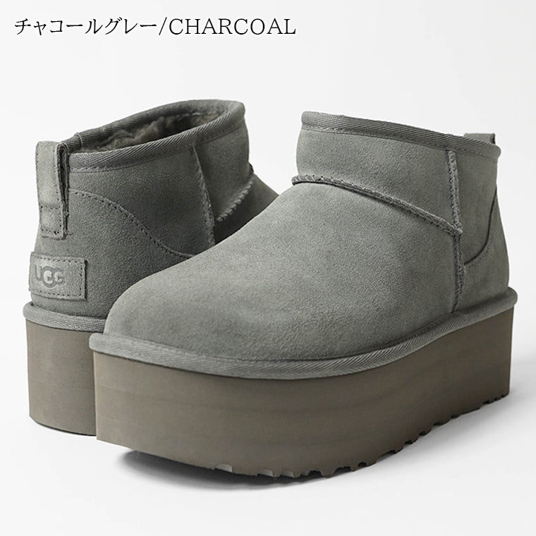 アグ UGG レディース ブーツ チェスナット チャコールグレー