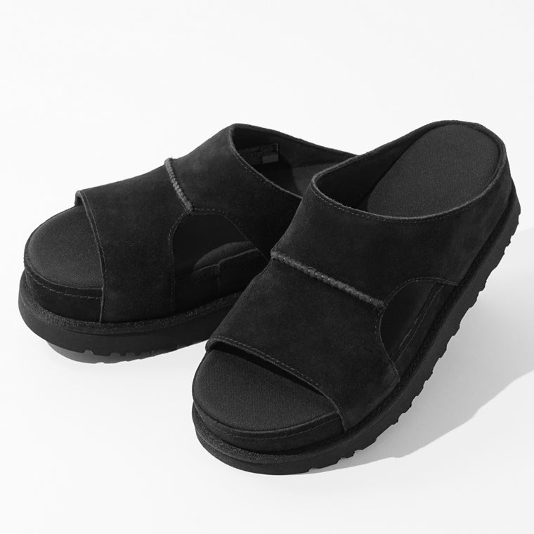UGG レディース サンダル GOLDENSTAR HI CUTOUT SLIDE 1175132 ブラック BLACK