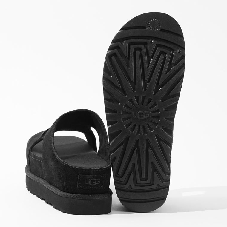 UGG レディース サンダル GOLDENSTAR HI CUTOUT SLIDE 1175132 ブラック BLACK