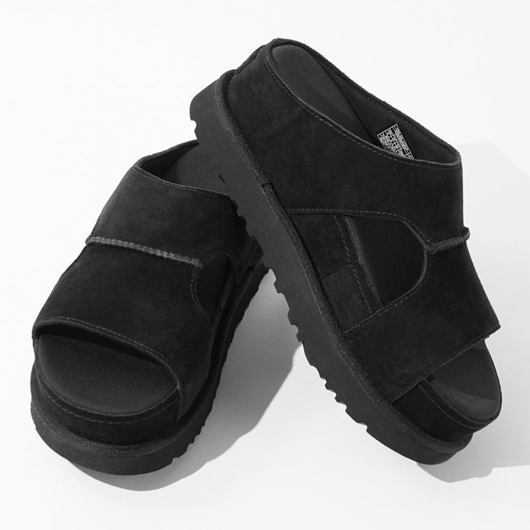 UGG レディース サンダル GOLDENSTAR HI CUTOUT SLIDE 1175132 ブラック BLACK