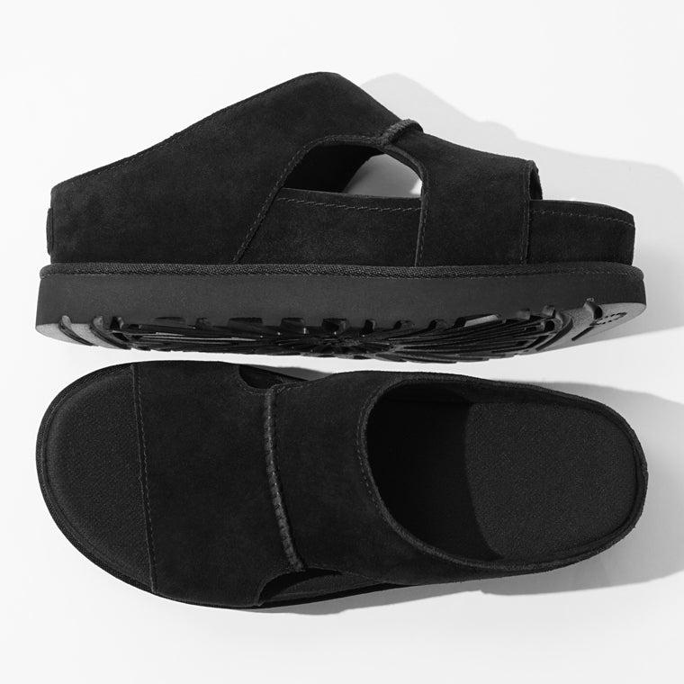 UGG レディース サンダル GOLDENSTAR HI CUTOUT SLIDE 1175132 ブラック BLACK