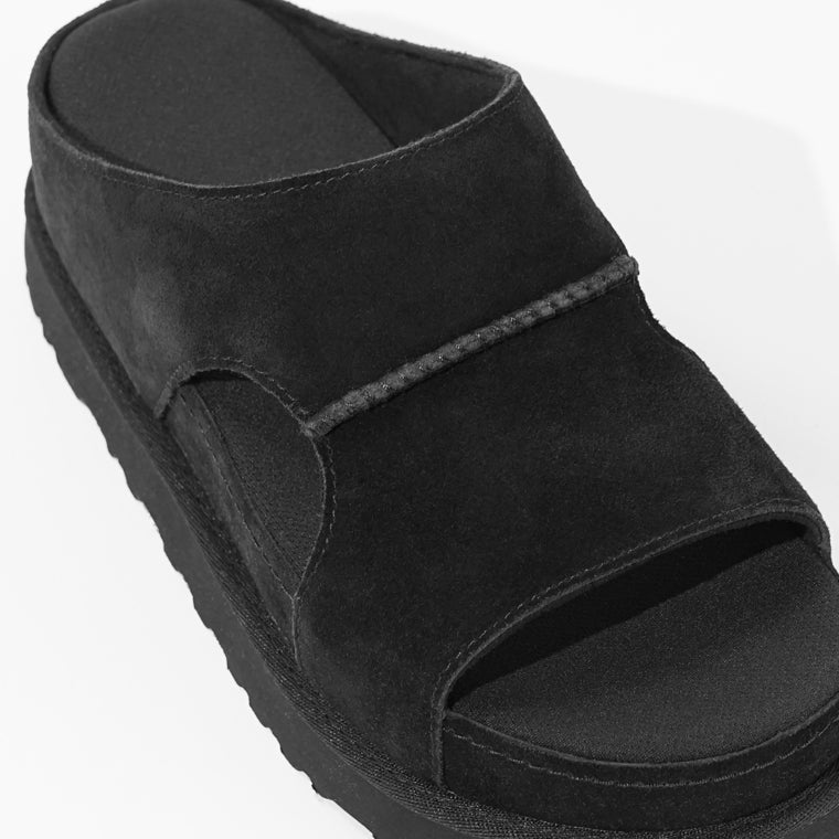 UGG レディース サンダル GOLDENSTAR HI CUTOUT SLIDE 1175132 ブラック BLACK