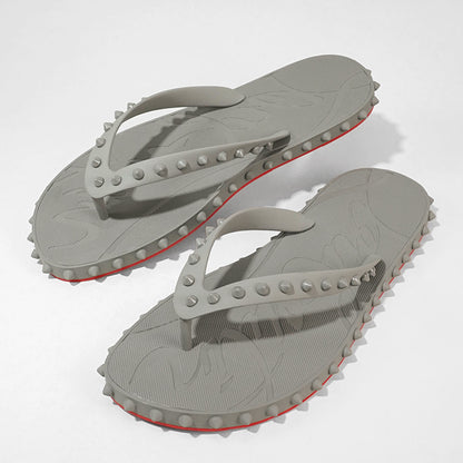 【SUMMER FINAL SALE】 CHRISTIAN LOUBOUTIN メンズ サンダル SUPER LOUBI FLIP 1230963 SMOKE GREY スモークグレー GYB5