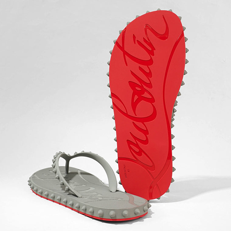 【SUMMER FINAL SALE】 CHRISTIAN LOUBOUTIN メンズ サンダル SUPER LOUBI FLIP 1230963 SMOKE GREY スモークグレー GYB5