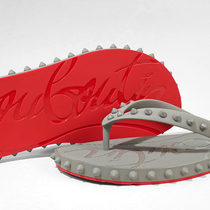 【SUMMER FINAL SALE】 CHRISTIAN LOUBOUTIN メンズ サンダル SUPER LOUBI FLIP 1230963 SMOKE GREY スモークグレー GYB5