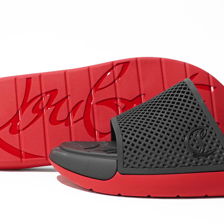 CHRISTIAN LOUBOUTIN メンズ サンダル EASY BREEZY FLAT 1260773 BLACK ブラック BK01