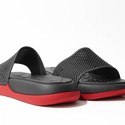 CHRISTIAN LOUBOUTIN メンズ サンダル EASY BREEZY FLAT 1260773 BLACK ブラック BK01