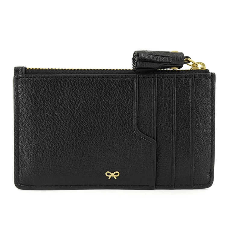 ANYA HINDMARCH レディース フラグメントケース ZIP CARD CASE EYES IN 142717 ブラック BLACK