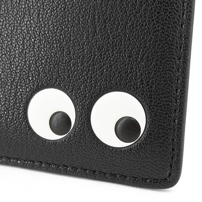 ANYA HINDMARCH レディース フラグメントケース ZIP CARD CASE EYES IN 142717 ブラック BLACK