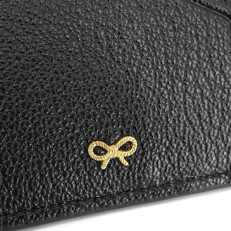 ANYA HINDMARCH レディース フラグメントケース ZIP CARD CASE EYES IN 142717 ブラック BLACK