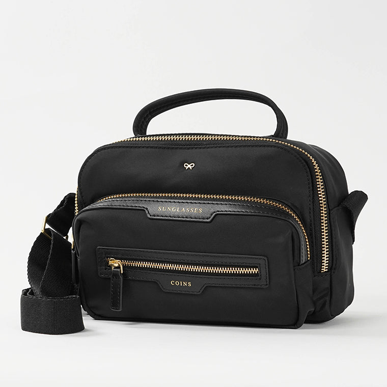 ANYA HINDMARCH レディース ショルダーバッグ MULTI POCKET CROSSBODY 149310 ブラック BLACK