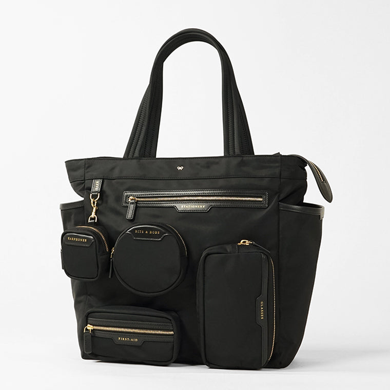 ANYA HINDMARCH レディース トートバッグ COMMUTER TOTE 157582 ブラック BLACK