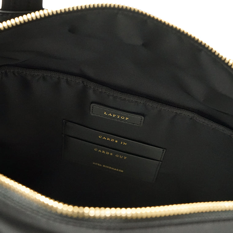 ANYA HINDMARCH レディース トートバッグ COMMUTER TOTE 157582 ブラック BLACK