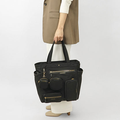 ANYA HINDMARCH レディース トートバッグ COMMUTER TOTE 157582 ブラック BLACK