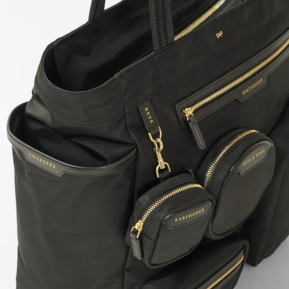 ANYA HINDMARCH レディース トートバッグ COMMUTER TOTE 157582 ブラック BLACK