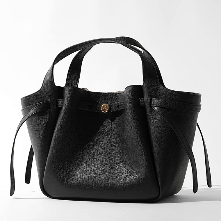 TORY BURCH レディース トートバッグ ROMY SMALL TOTE 164866 BLACK ブラック 001