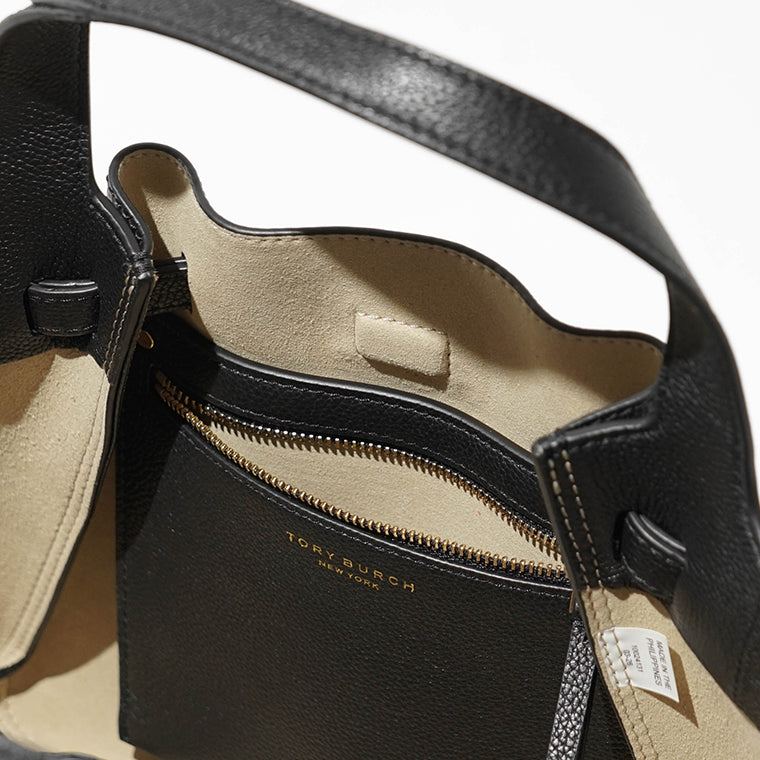 TORY BURCH レディース トートバッグ ROMY SMALL TOTE 164866 BLACK ブラック 001