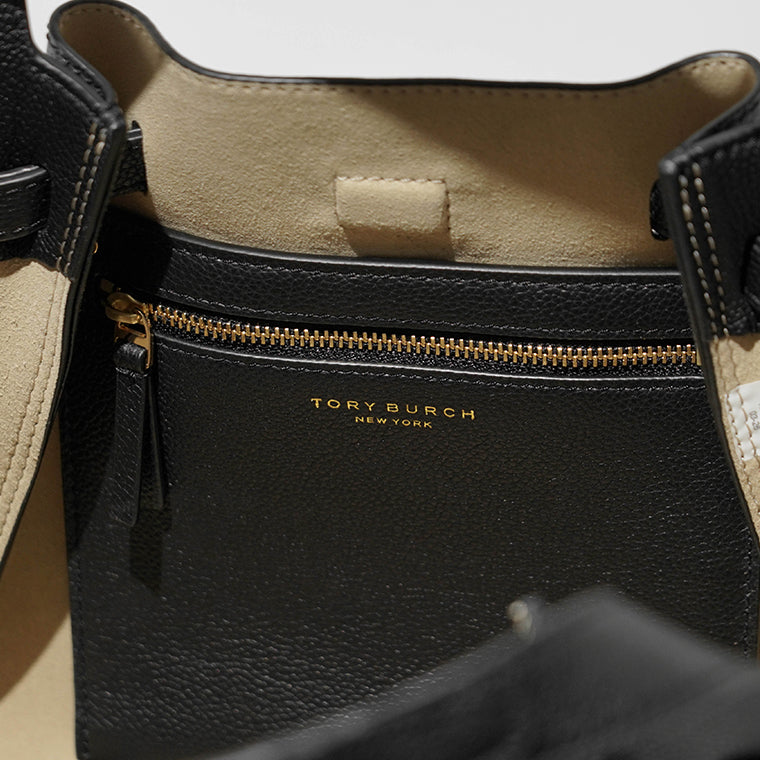 TORY BURCH レディース トートバッグ ROMY SMALL TOTE 164866 BLACK ブラック 001