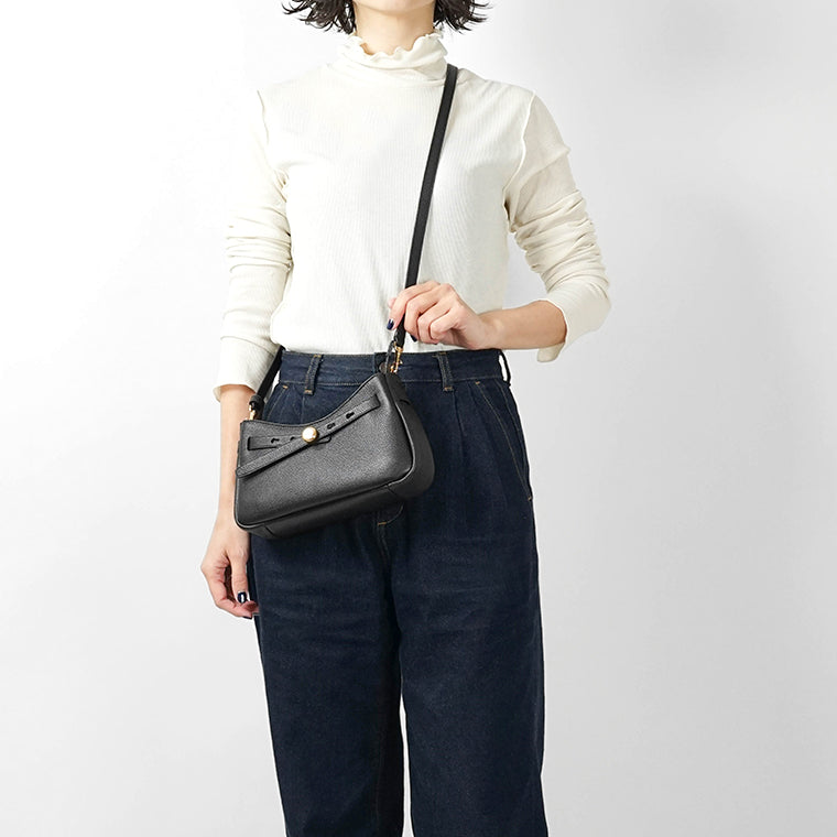 トリーバーチ Tory Burch ROMY CROSSBODY BAG ショルダーバッグ バッグ レザー レディース ブラック系 179955001 【新品】 TORY BURCH（トリーバーチ） Tory Burch ROMY CROSSBODY BAG