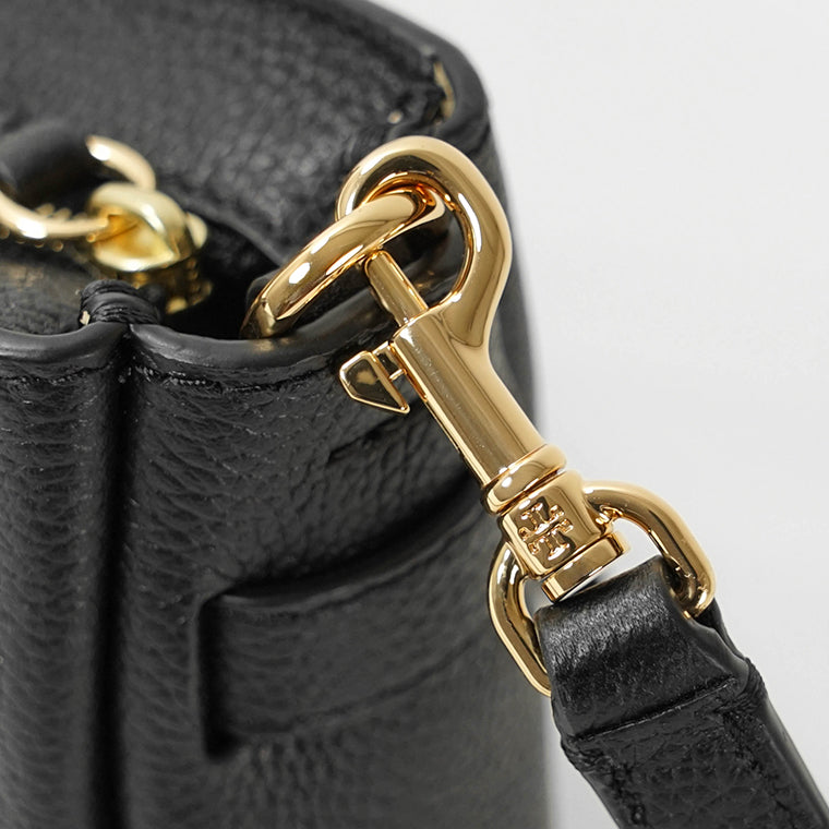 TORY BURCH(トリーバーチ) ショルダーバッグ - 黒 ストラップ着脱可 レザー TORY BURCH（トリーバーチ） ショルダーバッグ ROMY SMALL ロミー