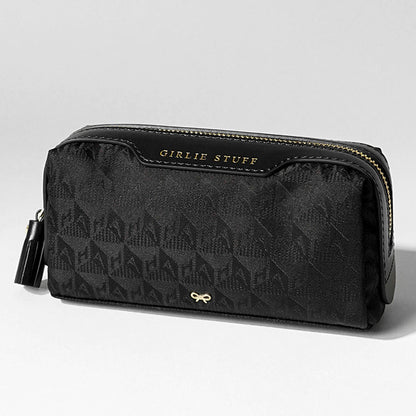 ANYA HINDMARCH レディース ポーチ GIRLIE STUFF IN BLACK AH LOGO 180535 ブラック BLACK