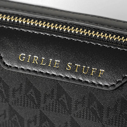 ANYA HINDMARCH レディース ポーチ GIRLIE STUFF IN BLACK AH LOGO 180535 ブラック BLACK