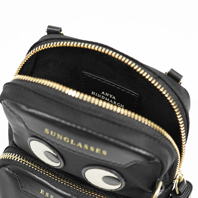 ANYA HINDMARCH レディース ショルダーバッグ ESSENTIALS CROSS BODY EYES 181631 ブラック BLACK