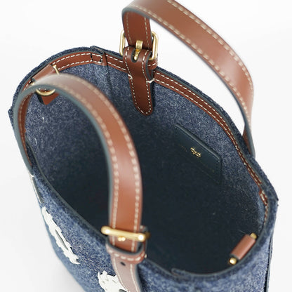 ANYA HINDMARCH レディース トートバッグ N S TOTE MINI EYES 193177 ネイビー シダー NAVY CEDAR