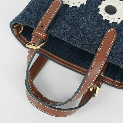 ANYA HINDMARCH レディース トートバッグ N S TOTE MINI EYES 193177 ネイビー シダー NAVY CEDAR