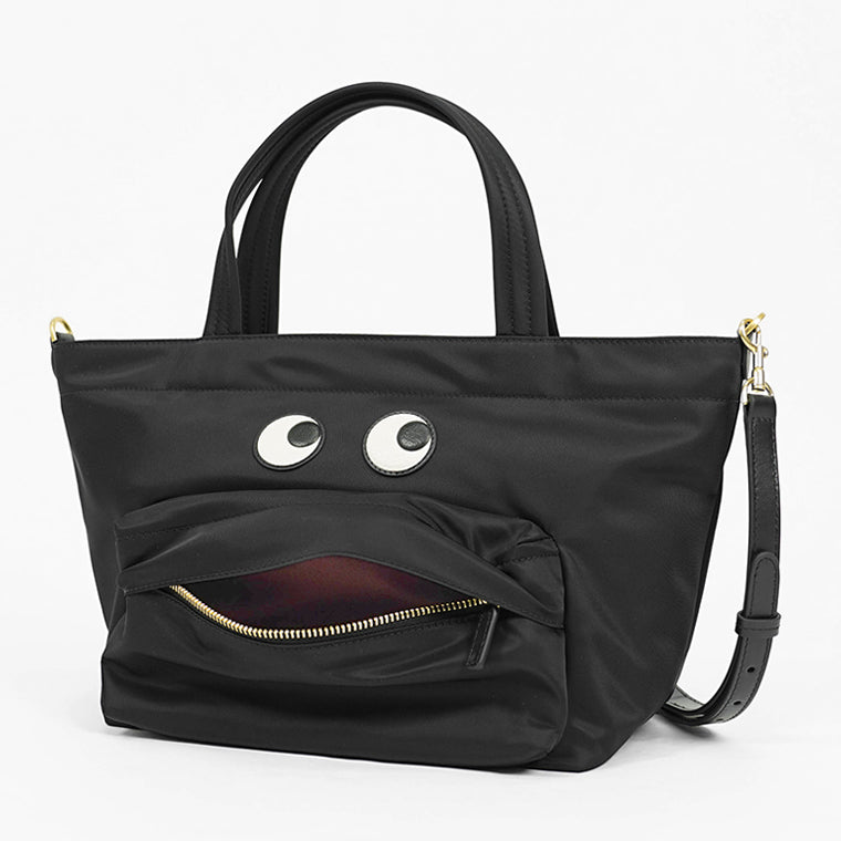 ANYA HINDMARCH レディース トートバッグ E W TOTE MINI EYES 193511 ブラック BLACK