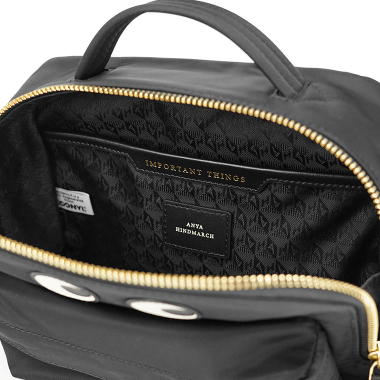 ANYA HINDMARCH レディース ショルダーバッグ CROSSBODY POUCH EYES 193542 ブラック BLACK