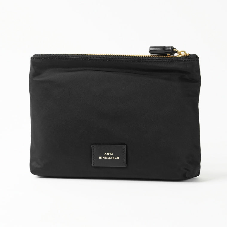 ANYA HINDMARCH レディース ポーチ POUCH HAPPY EYES 193559 ブラック BLACK