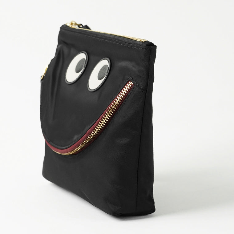 ANYA HINDMARCH レディース ポーチ POUCH HAPPY EYES 193559 ブラック BLACK