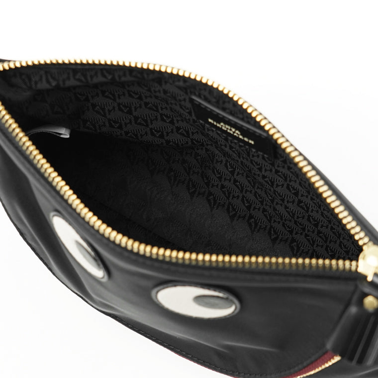 ANYA HINDMARCH レディース ポーチ POUCH HAPPY EYES 193559 ブラック BLACK