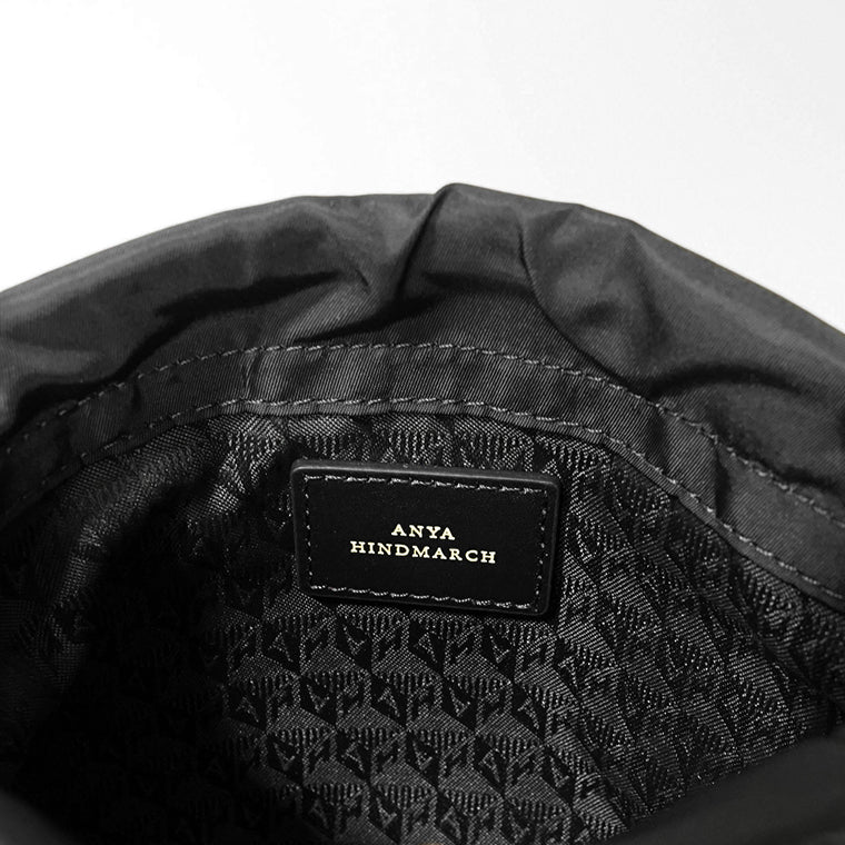 ANYA HINDMARCH レディース ポーチ EYES DRAWSTRING POUCH 193566 ブラック BLACK