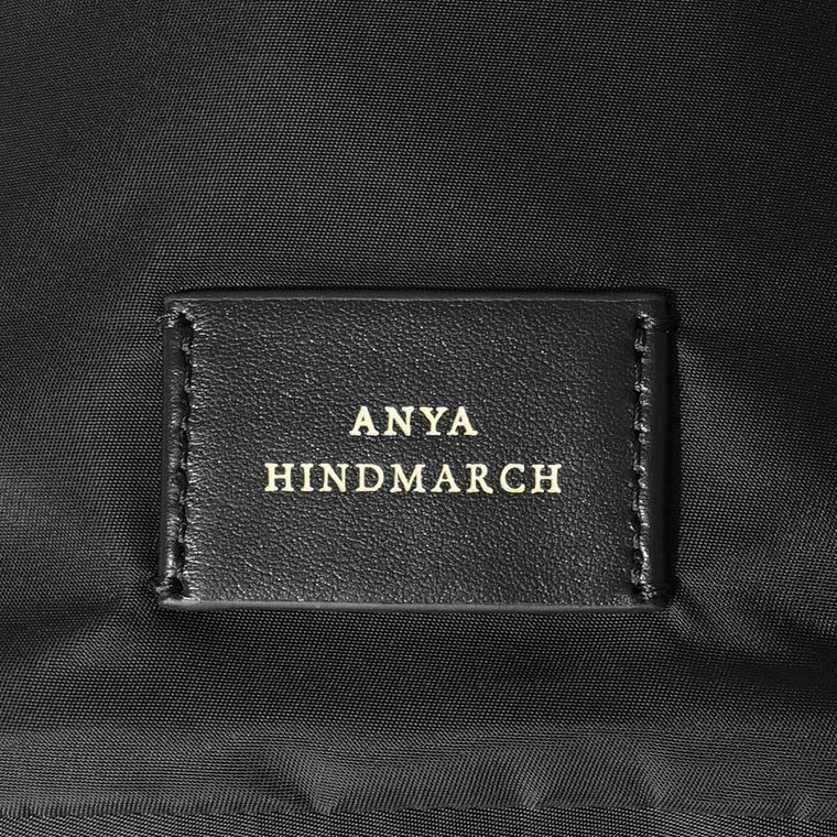ANYA HINDMARCH レディース ポーチ EYES DRAWSTRING POUCH 193566 ブラック BLACK