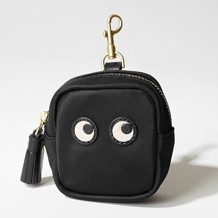 ANYA HINDMARCH レディース イヤホンポーチ EAR PODS POUCH EYES 193610 ブラック BLACK