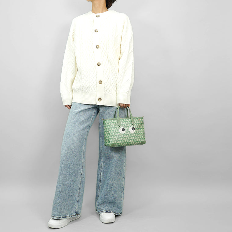 ANYA HINDMARCH レディース ショルダーバッグ I AM A PLASTIC BAG TOTE XS 194228 モスグリーン MOSS