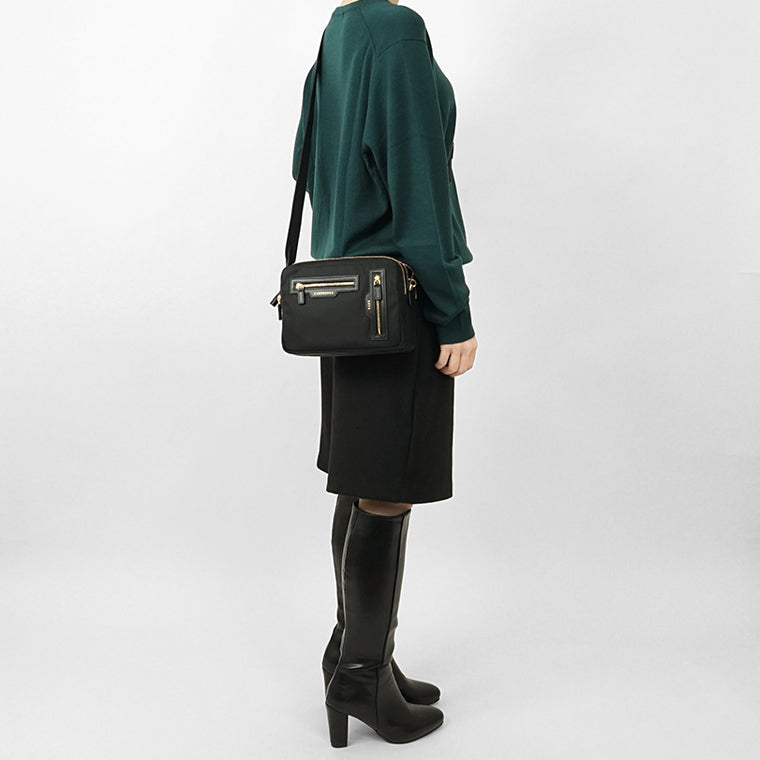 ANYA HINDMARCH レディース ショルダーバッグ CROSSBODY TRIO 197366 ブラック BLACK