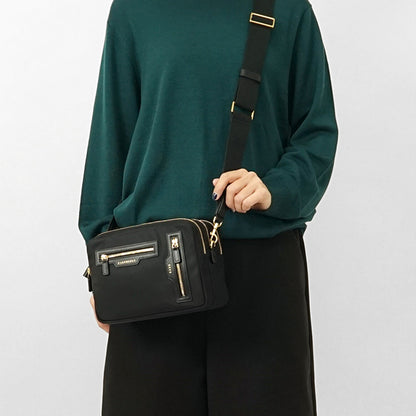 ANYA HINDMARCH レディース ショルダーバッグ CROSSBODY TRIO 197366 ブラック BLACK