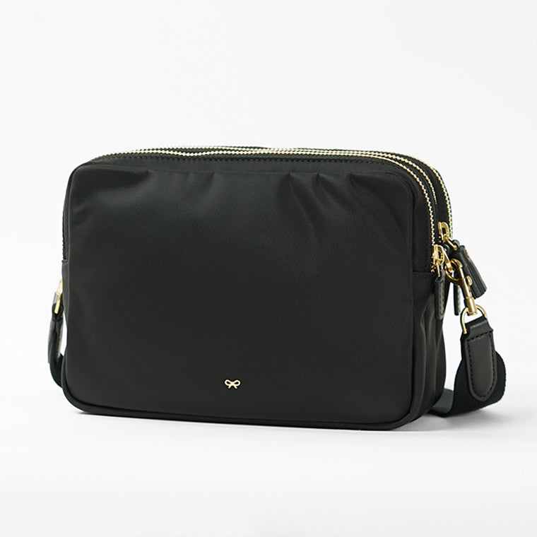 ANYA HINDMARCH レディース ショルダーバッグ CROSSBODY TRIO 197366 ブラック BLACK