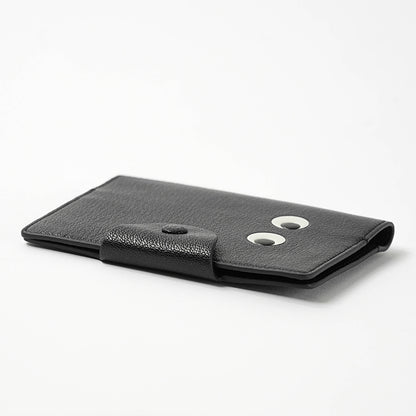 ANYA HINDMARCH レディース パスポートケース PASSPORT CASE EYES 199025 ブラック BLACK